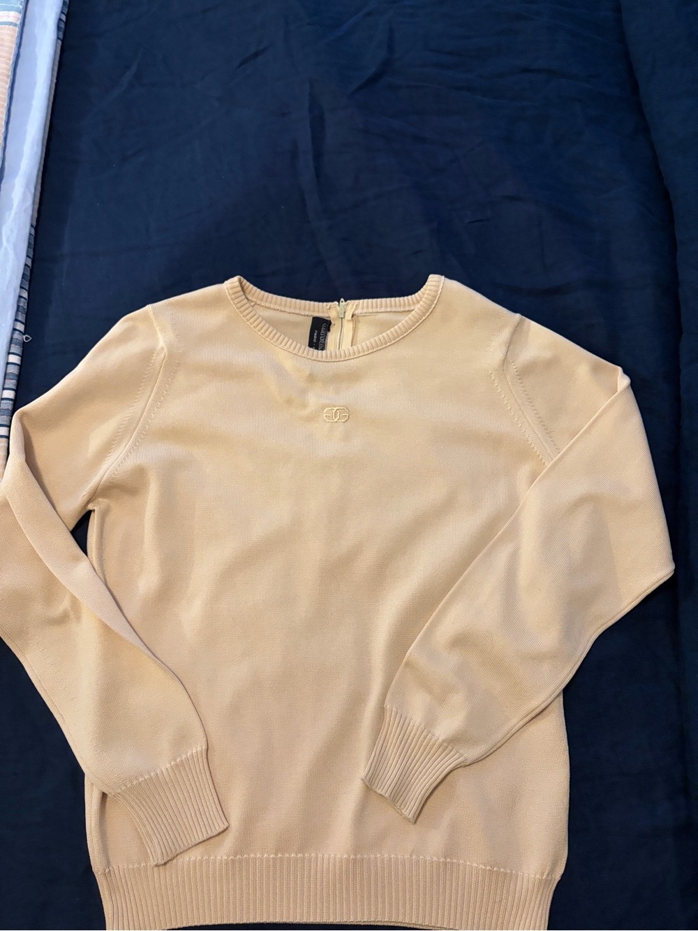 Vintage Authentic Givenchy Crewneck Sweater - Beige/Yellow
